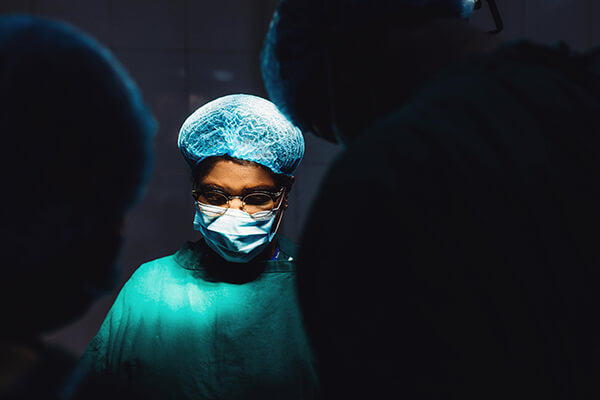Westend hospital nurses during surgery